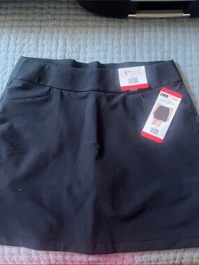 Dana Buchman Black Mini Skort with Pocket Details